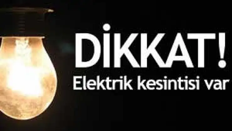 SAMSUN'DA ELEKTRİK KESİNTİSİ