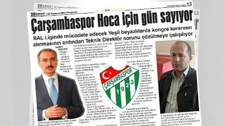 Çarşambaspor Hoca için gün sayıyor