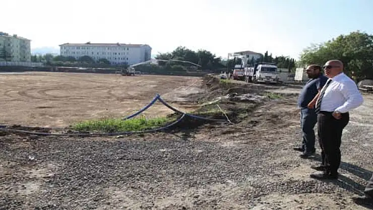 Özyurt Atakum Olimpik Havuz İnşaatında incelemelerde bulundu