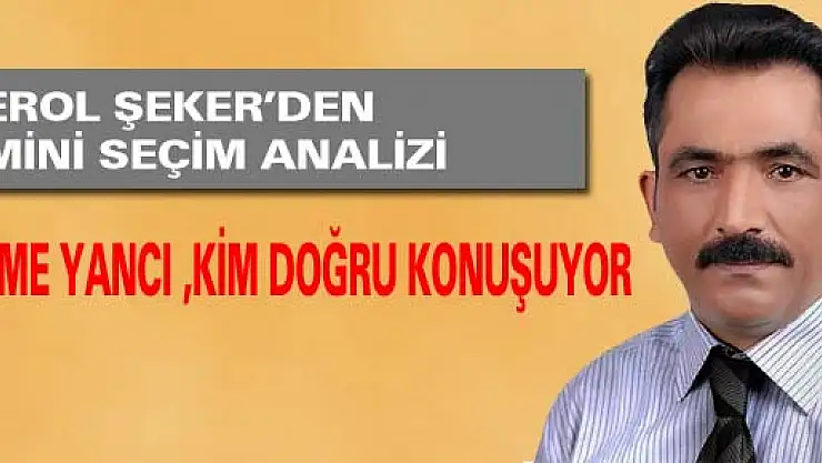 Erol Şeker'in  köşe yazısı