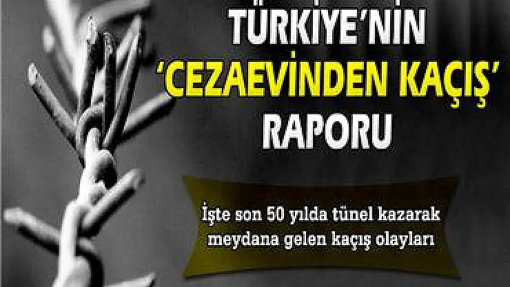 İşte Türkiye'nin 'cezaevinden kaçış' raporu