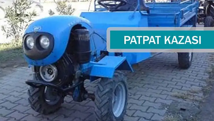  PATPAT ELEKTRİK DİREĞİNE ÇARPTI: 2 YARALI