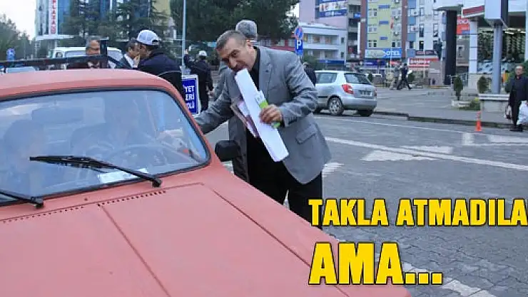 Başkanlar takla atmadı ama broşür dağıttı