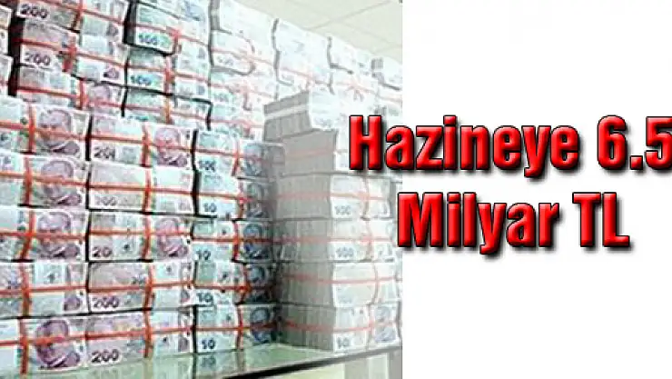 Tapudan hazineye 6.5 milyar lira TL gelir