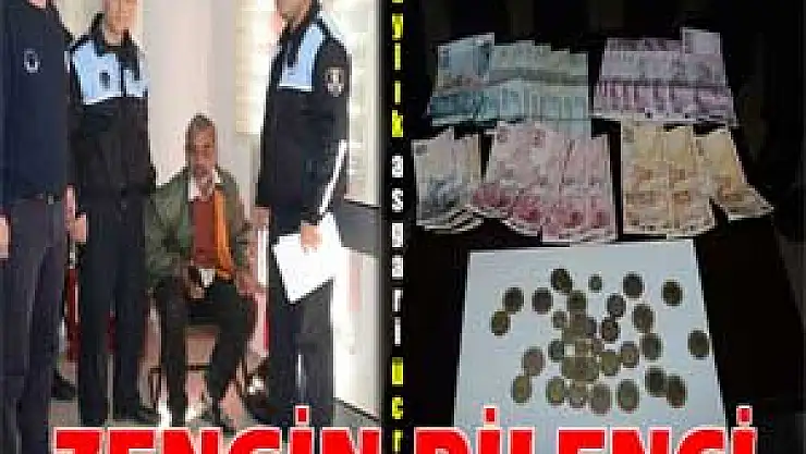 Dilencinin üzerinden 3 bin 426 lira çıktı