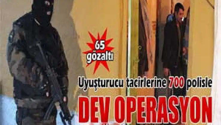 Konya'da uyuşturucu tacirlerine dev operasyon: 65 gözaltı