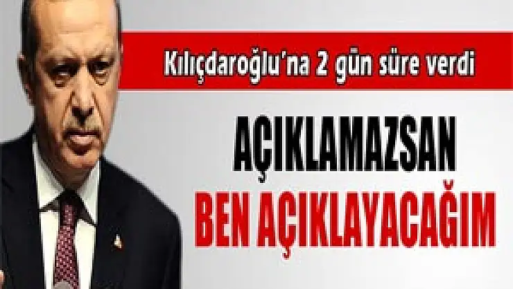 Başbakan Erdoğan'dan Kemal Kılıçdaroğlu'na hodri meydan