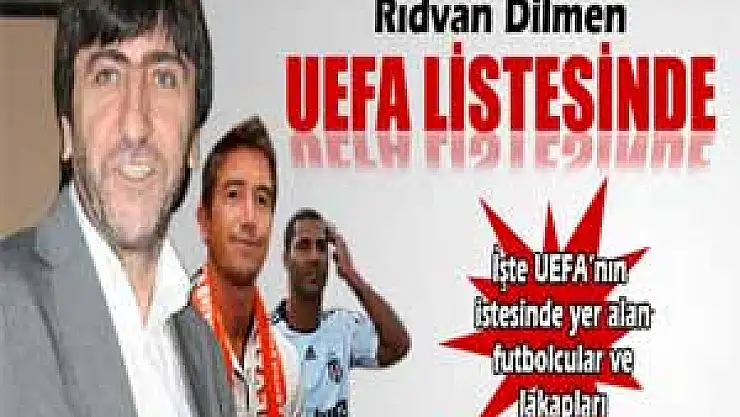 Rıdvan Dilmen, UEFA listesinde