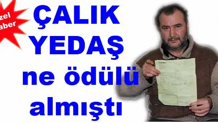 ÇALIK YEDAŞ ne ödülü almıştı?
