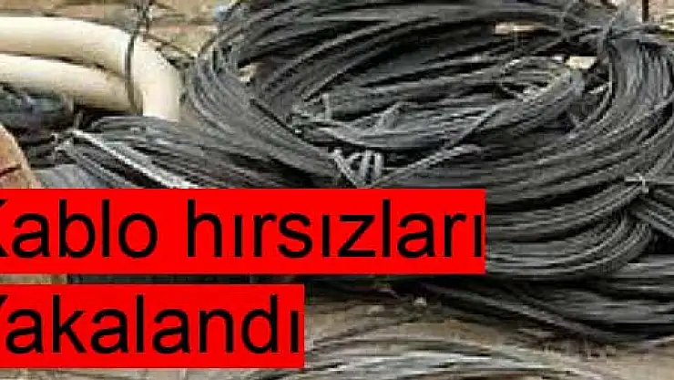 KABLO HIRSIZLARI YAKAYI ELE VERDİ...