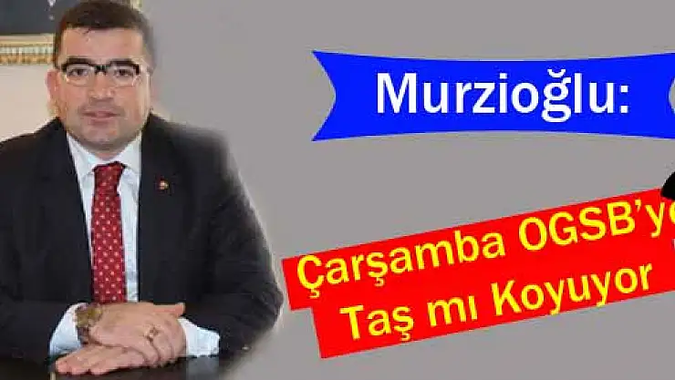 Yılmaz, 'Murzioğlu, Çarşamba OGSB'ye sıcak bakmıyor'