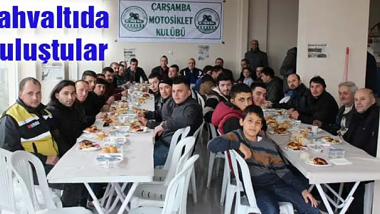 Motosikletliler Kahvaltıda buluştu