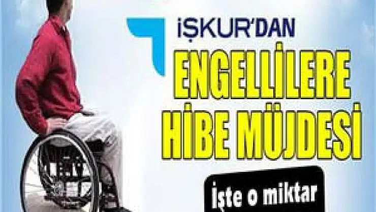 Kendi işini kurmak isteyen engelliye 26 bin lira destek