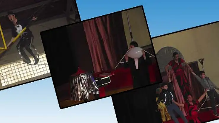 Sirk gösterisi izleyenleri büyüledi