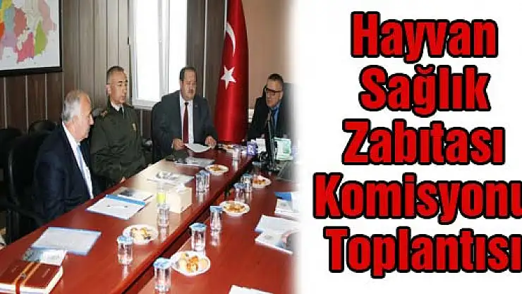 Hayvan Sağlık Zabıtası Komisyonu Toplantısı