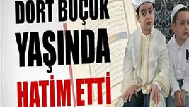 17 aylıkken hacı oldu, 4,5 yaşında hatim etti