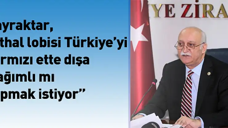 Bayraktar, ' İthal lobisi Türkiye'yi kırmızı ette dışa bağımlı mı yapmak istiyor' 