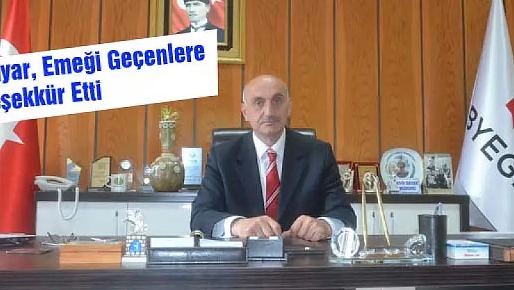 Bayar, emeği geçenlere teşekkür etti