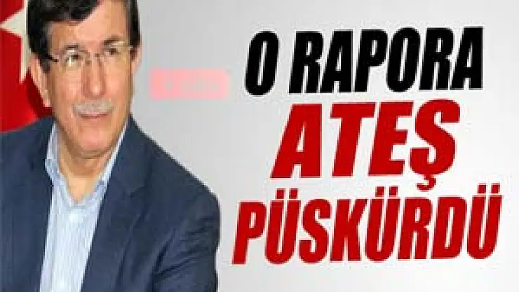 Ahmet Davutoğlu o rapora ateş püskürdü