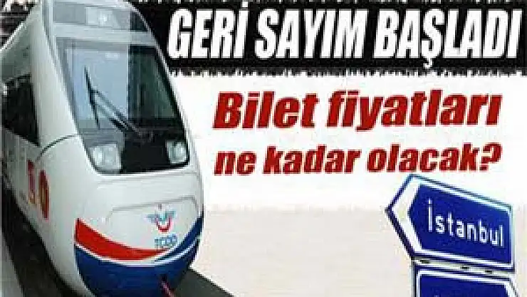 Yüksek hızlı tren için geri sayım