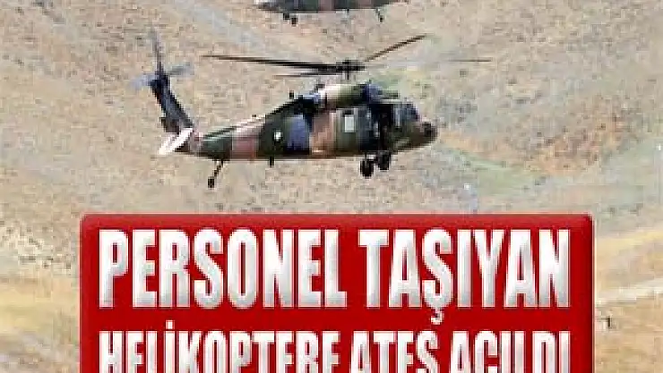 Personel taşıyan s-70 Skorsky tipi helikoptere ateş açıldı