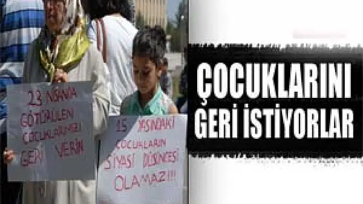 Ailelerden PKK'ya tepki