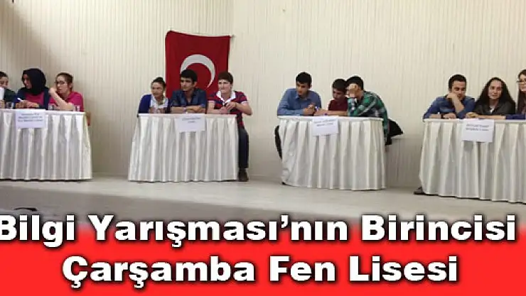 Ortaöğretim'in birincisi Çarşamba Fen Lisesi