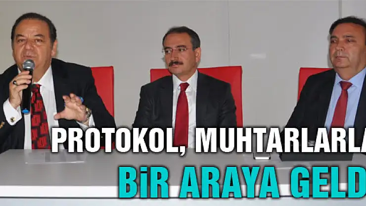 Kaymakam Muhtarlarla Biraraya Geldi