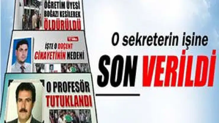 Dekanın istifası istendi, sekreterin işine son verildi