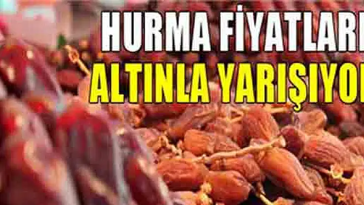Hurma fiyatları altınla yarışıyor