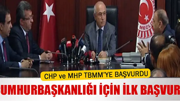 Cumhurbaşkanlığı için ilk başvuru yapıldı