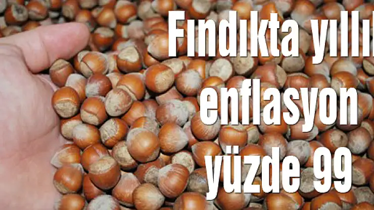 Fındıkta yıllık enflasyon yüzde 99