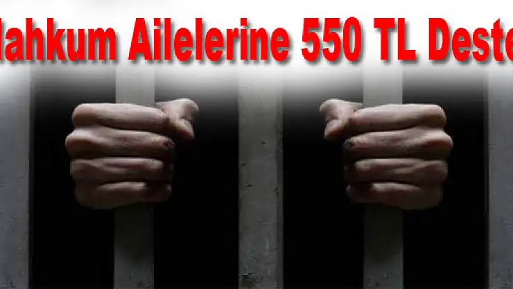 Mahkum Ailelerine 550 TL Destek