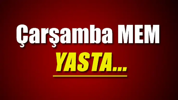 ÇARŞAMBA MEB BAYRAM'DA YASTA...  