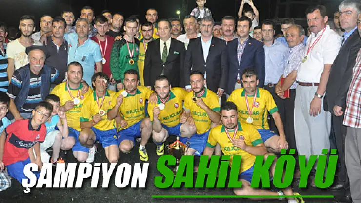 Çarşamba da şampiyon Sahil Köy oldu