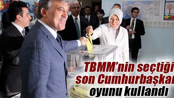 Abdullah Gül oyunu kullandı