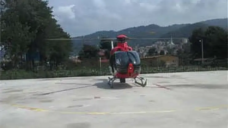 Ambulans Helikopter Yetişti