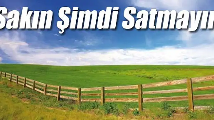 Sakın Şimdi Satmayın