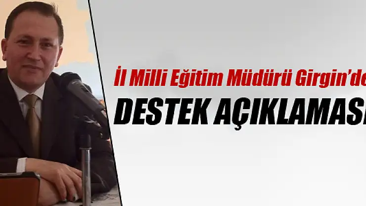 'Eğitim-Öğretim Desteği' Açıklaması