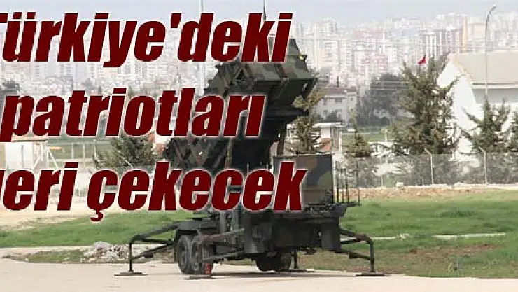 Hollanda, Türkiye'deki patriotları geri çekecek