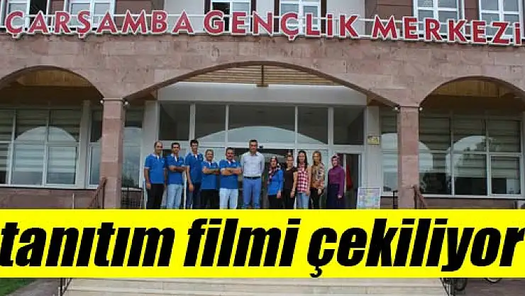 Gençlik Merkezine tanıtım filmi çekiliyor