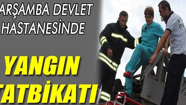 GENÇARŞAMBA DEVLET HASTANESİNDE TATBİKAT...