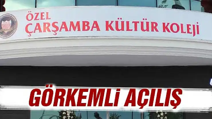 Çarşamba Kültür Koleji'nden Muhteşem açılış