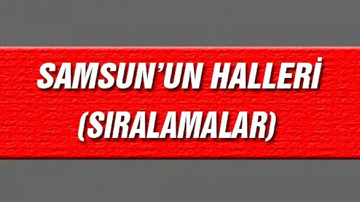 SAMSUN'UN HALLERİ (SIRALAMALAR)