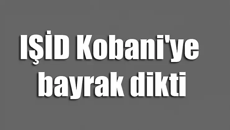 IŞİD Kobani'ye bayrak dikti