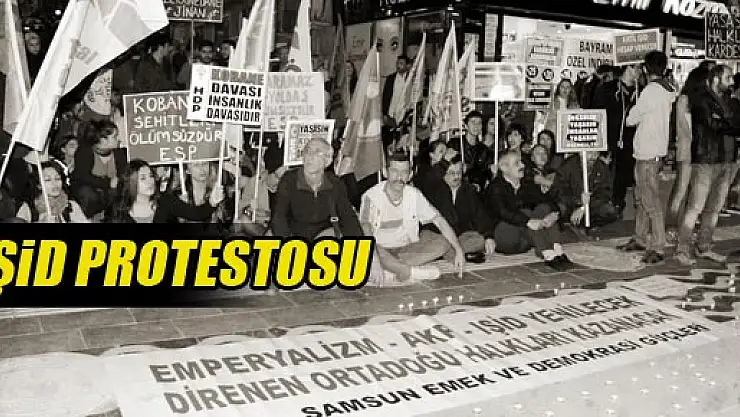 Samsun'da IŞİD Protestosu