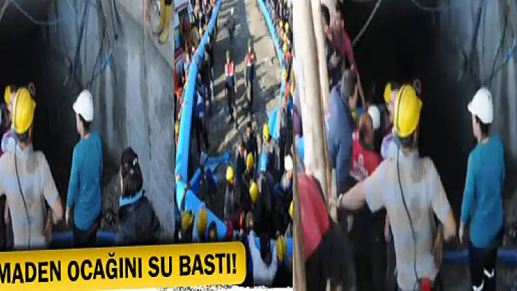 Maden ocağını su bastı: Yaklaşık 20 işçi mahsur