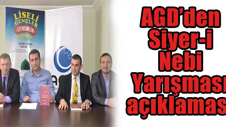 AGD'den Siyer-i Nebi Yarışması açıklaması