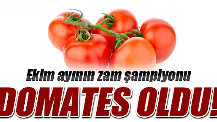 Ekim ayında en çok domates zamlandı