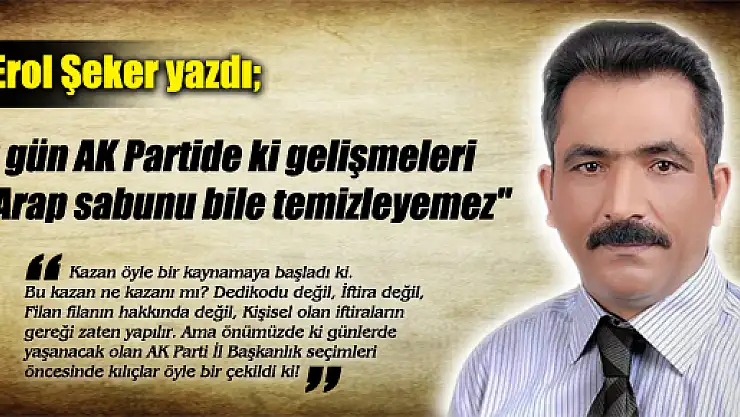 Erol Şeker'in 19.11.2014 tarihli yazısı 